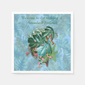 熱帯お洒落味のファンタジーの世界 スタンダードカクテルナプキン (正面)