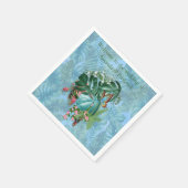 熱帯お洒落味のファンタジーの世界 スタンダードカクテルナプキン (角)