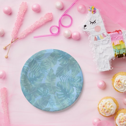 熱帯お洒落味のファンタジーの世界 ペーパープレート (パーティー)