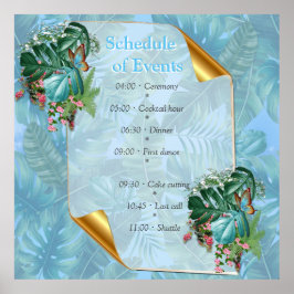 熱帯お洒落味のファンタジーの世界 ポスター