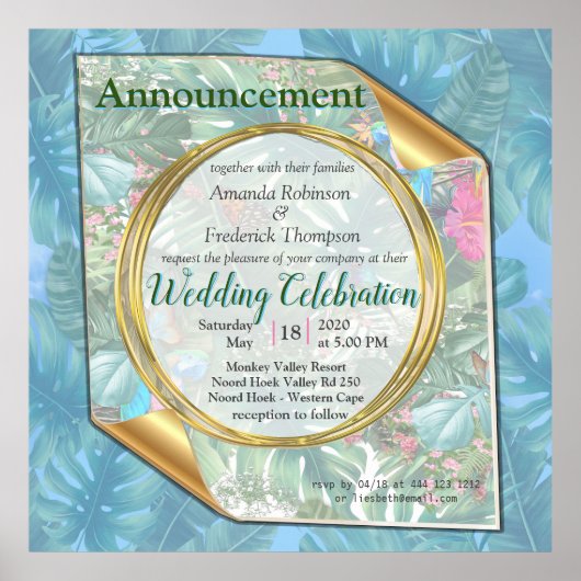 熱帯お洒落味のファンタジーの世界 ポスター (正面)