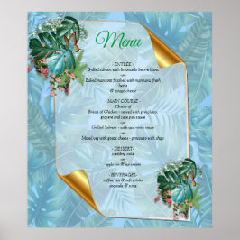 熱帯お洒落味のファンタジーの世界 ポスター