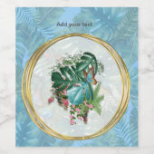 熱帯お洒落味のファンタジーの世界 ワインラベル (シングルラベル)