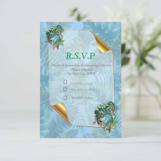 熱帯お洒落味のファンタジーの世界 出欠カード (スタンド正面)