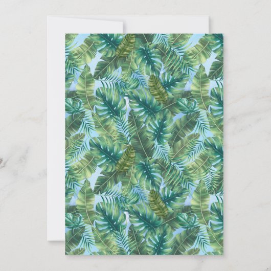 熱帯お洒落味のファンタジーの世界 招待状 (裏面)