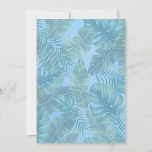 熱帯お洒落味のファンタジーの世界 招待状 (裏面)