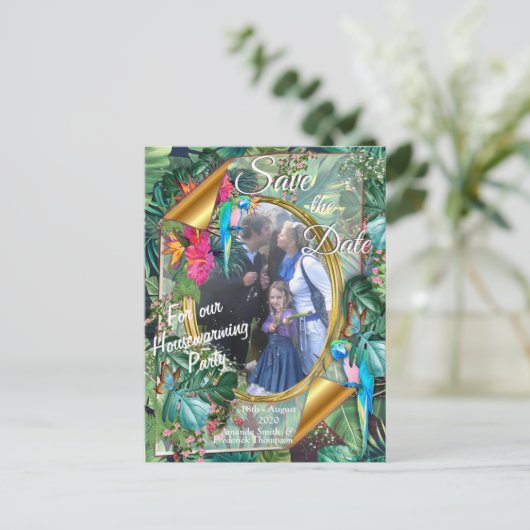 熱帯お洒落味のファンタジーの世界 案内ポストカード (スタンド正面)