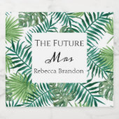 熱帯きらめくワイン未来ミセス・バチェロレッテL スパークリングワインラベル (シングルラベル)