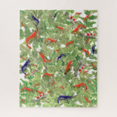 熱帯さくらんぼエビ水中競技ペット水族館懸命 ジグソーパズル (縦)