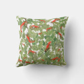 熱帯さくらんぼエビ水族館ペットの緑の葉 クッション (裏面)