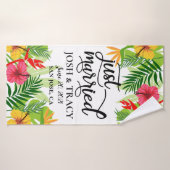 熱帯たった今結婚しましたハネムーン結婚ズ バスタオル (バスタオル)