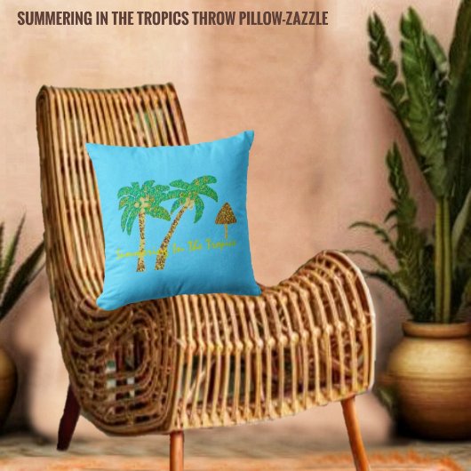 熱帯での夏 クッション