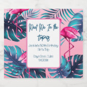 熱帯で私を満たす誕生日ガールズトリップバカイ スパークリングワインラベル (シングルラベル)