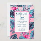 熱帯で私を満たす誕生日ガールズトリップバカイ 招待状 (正面)