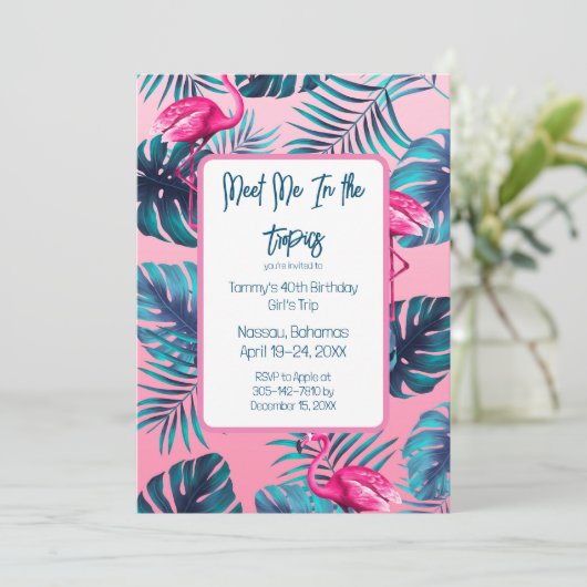 熱帯で私を満たす誕生日ガールズトリップバカイ 招待状 (スタンド正面)