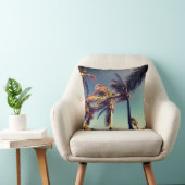 熱帯とヤシの木 クッション (椅子)