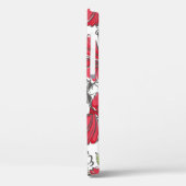 熱帯と花を持つハイ葉ビスカスの模様 Case-Mate iPhoneケース (裏面 / 左)