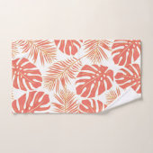 熱帯に生息するサンゴ離れのとモノグラム バスタオルセット (ハンドタオル)