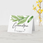 熱帯のおばあちゃんに私の結婚式の日のおばあちゃん カード (黄色い花)