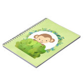 熱帯のが生息するかわいいサファリ葉サル ノートブック (左側)