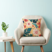 熱帯のはっきりしたフローラ離れと花 クッション (椅子)