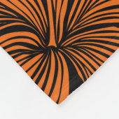 熱帯のひし形を持つ明るいハワイ風のシームレスな模様 フリースブランケット (角)