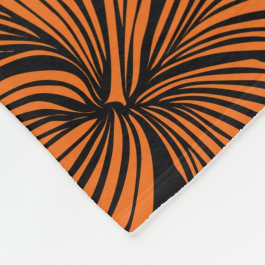 熱帯のひし形を持つ明るいハワイ風のシームレスな模様 フリースブランケット (角)