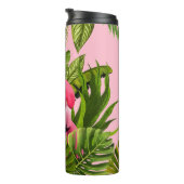 熱帯のを持つ美しいピンクの葉ヘロン タンブラー (回転右)