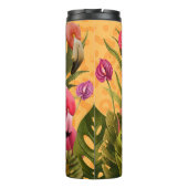 熱帯のを持つ美しいピンクの離れサギ タンブラー (裏面)