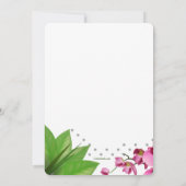 熱帯のオウムの招待状 招待状 (裏面)