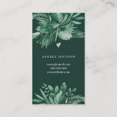 熱帯のグリーンリーフのレビューの順序感謝していあなた 名刺 (裏面)