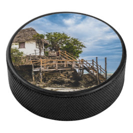 熱帯のサンゴ露頭の上の絵のような家 アイスホッケーパック