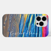 熱帯のサンセットと澄んだ海 iPhoneケース (裏面横)