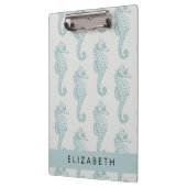 熱帯のシーホース、シーホースのパターン、あなたの名前 クリップボード (左)