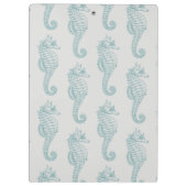 熱帯のシーホース、シーホースのパターン、あなたの名前 クリップボード (裏面)