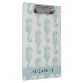 熱帯のシーホース、シーホースのパターン、あなたの名前 クリップボード (右)