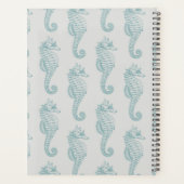 熱帯のシーホース、シーホースのパターン、あなたの名前 プランナー手帳 (裏面)