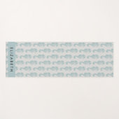 熱帯のシーホース、シーホースのパターン、あなたの名前 ヨガマット (正面(横))