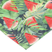 熱帯のスイカ葉スライス ショートテーブルランナー (コーナー)