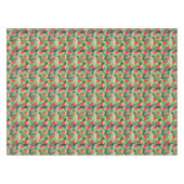 熱帯のスイカ葉スライス テーブルクロス (正面(横))