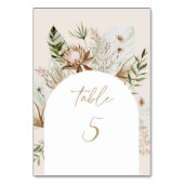 熱帯のススキのテーブル番号 テーブルナンバー (正面)