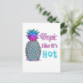 熱帯のパイナップルのようなトロピック ポストカード (スタンド正面)