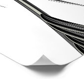 熱帯のパーム葉の、シームレスなジャングル。 ポスター (角)