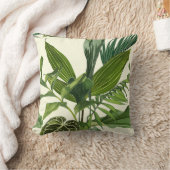 熱帯のパーム離れのフローラ、植物、シームレス。 クッション (ブランケット)