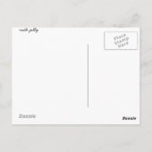 熱帯のヒノキに生息する蝶クイーン ポストカード (裏面)