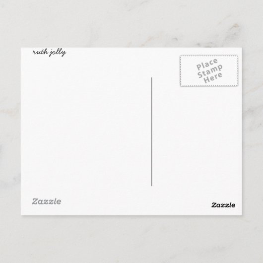 熱帯のヒノキに生息する蝶クイーン ポストカード (裏面)