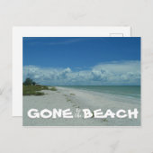 熱帯のビーチ写真のビーチキャプションに移動 ポストカード (正面/裏面)