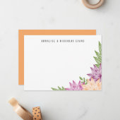 熱帯のブリツツ文房具フラットカード ノートカード (正面/裏面インサイチュ)