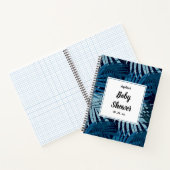 熱帯のヤシの葉のパターンのギフトリスト ノートブック (内部)