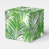 熱帯のヤシ葉の木の緑の好色箱 フェイバーボックス (正面サイド)
